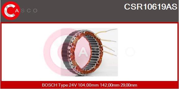 Casco CSR10619AS - Stator, alternator furqanavto.az