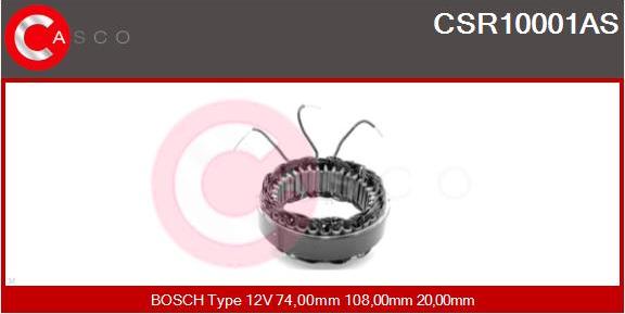 Casco CSR10001AS - Stator, alternator furqanavto.az