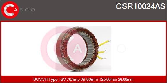 Casco CSR10024AS - Stator, alternator furqanavto.az