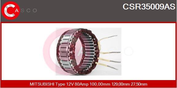 Casco CSR35009AS - Stator, alternator furqanavto.az