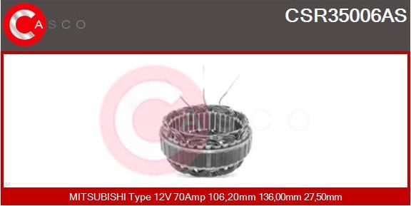Casco CSR35006AS - Stator, alternator furqanavto.az
