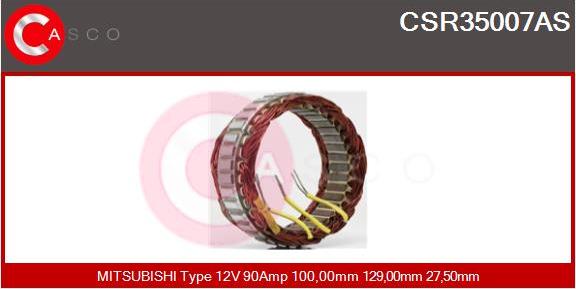 Casco CSR35007AS - Stator, alternator furqanavto.az