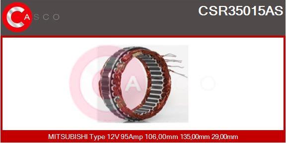 Casco CSR35015AS - Stator, alternator furqanavto.az