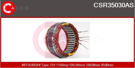 Casco CSR35030AS - Stator, alternator furqanavto.az