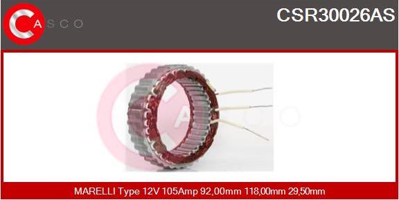 Casco CSR30026AS - Stator, alternator furqanavto.az