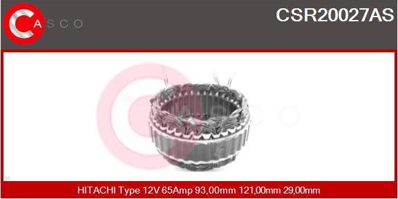 Casco CSR20027AS - Stator, alternator furqanavto.az