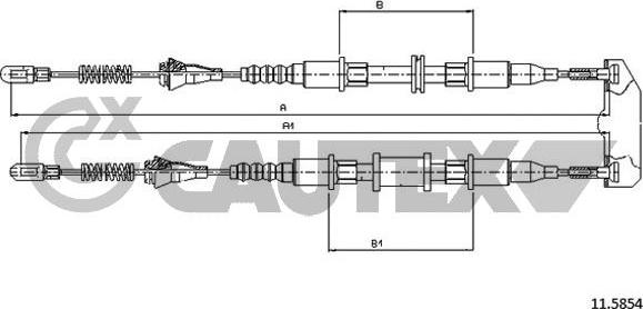 Cautex 480022 - Kabel, dayanacaq əyləci furqanavto.az