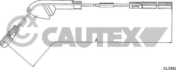 Cautex 487935 - Kabel, dayanacaq əyləci furqanavto.az