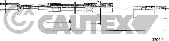 Cautex 048150 - Debriyaj kabeli furqanavto.az