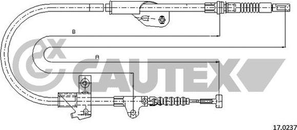 Cautex 069049 - Kabel, dayanacaq əyləci furqanavto.az