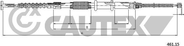 Cautex 018979 - Kabel, dayanacaq əyləci furqanavto.az