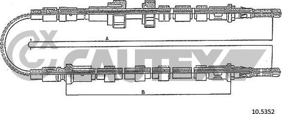 Cautex 088081 - Kabel, dayanacaq əyləci furqanavto.az