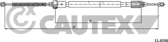 Cautex 028366 - Kabel, dayanacaq əyləci furqanavto.az