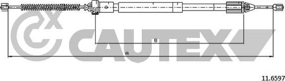 Cautex 028367 - Kabel, dayanacaq əyləci furqanavto.az