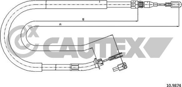 Cautex 765734 - Kabel, dayanacaq əyləci furqanavto.az