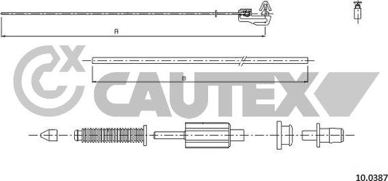 Cautex 765771 - Sürətləndirici kabel furqanavto.az