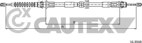 Cautex 761402 - Kabel, dayanacaq əyləci furqanavto.az