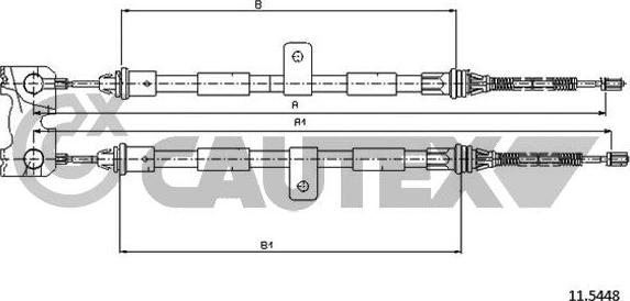 Cautex 761411 - Kabel, dayanacaq əyləci furqanavto.az