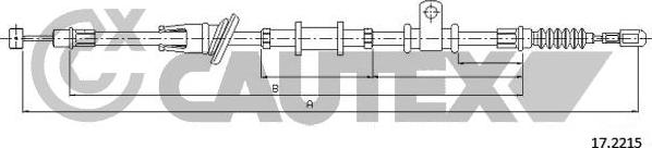 Cautex 761817 - Kabel, dayanacaq əyləci furqanavto.az