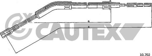 Cautex 762990 - Kabel, dayanacaq əyləci furqanavto.az