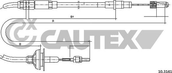 Cautex 762935 - Debriyaj kabeli furqanavto.az