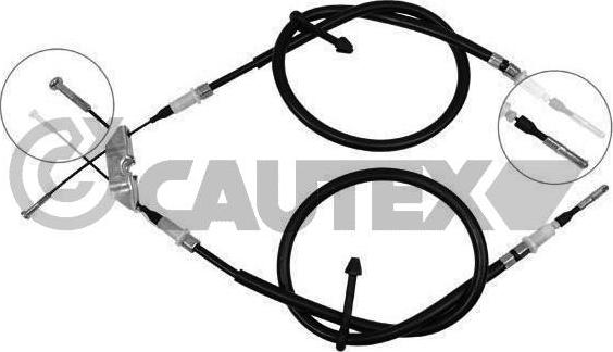 Cautex 762551 - Kabel, dayanacaq əyləci furqanavto.az