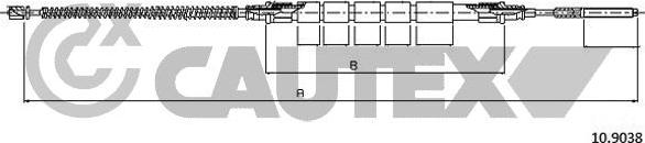 Cautex 762615 - Kabel, dayanacaq əyləci furqanavto.az