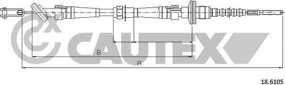 Cautex 762637 - Debriyaj kabeli furqanavto.az