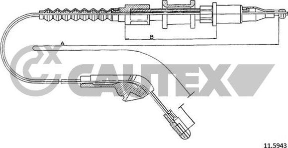 Cautex 762004 - Kabel, dayanacaq əyləci furqanavto.az