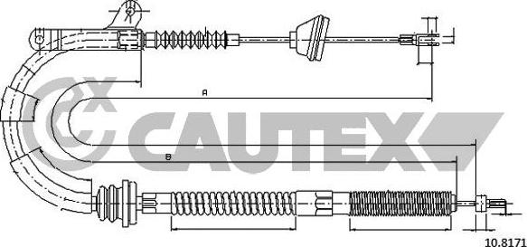 Cautex 762882 - Kabel, dayanacaq əyləci furqanavto.az