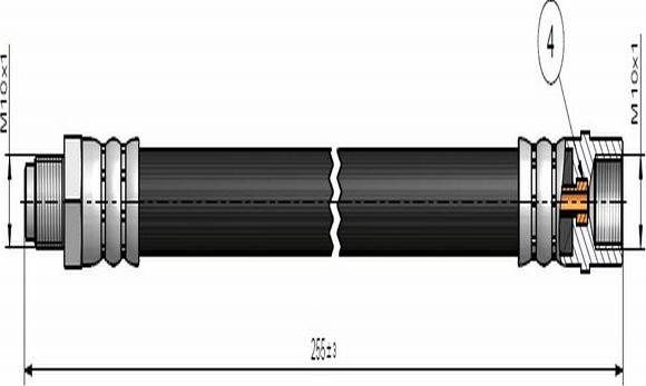 CAVO C900 676A - Əyləc şlanqı furqanavto.az