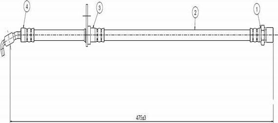 CAVO C900 264A - Əyləc şlanqı furqanavto.az