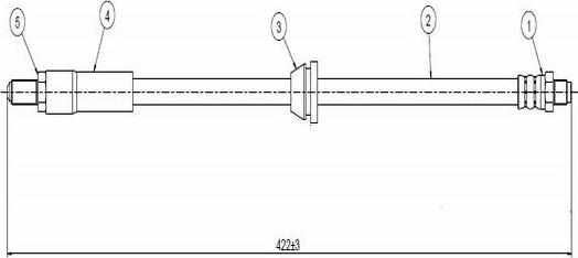 CAVO C900 205A - Əyləc şlanqı furqanavto.az