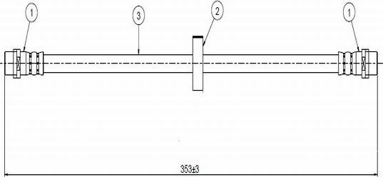 CAVO C900 215B - Əyləc şlanqı www.furqanavto.az