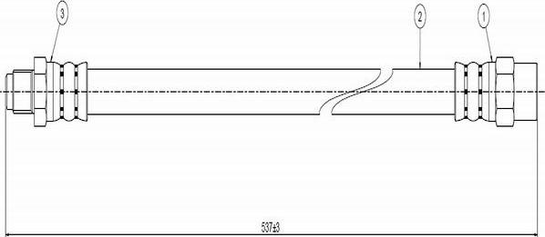 CAVO C900 212A - Əyləc şlanqı furqanavto.az