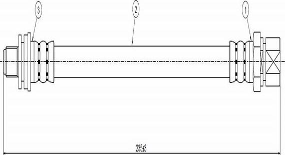 CAVO C900 229A - Əyləc şlanqı furqanavto.az