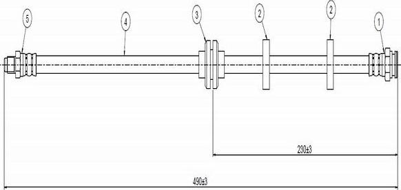 CAVO C800 904A - Əyləc şlanqı furqanavto.az