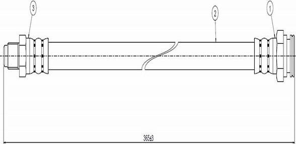 CAVO C800 468A - Əyləc şlanqı furqanavto.az