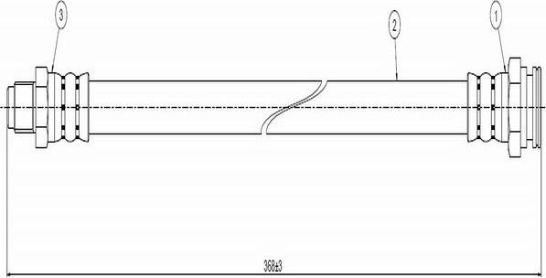 CAVO C800 485A - Əyləc şlanqı furqanavto.az