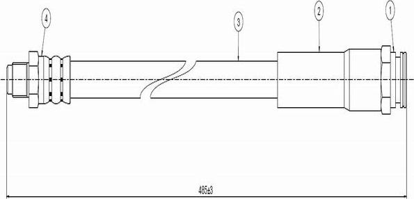 CAVO C800 476A - Əyləc şlanqı furqanavto.az