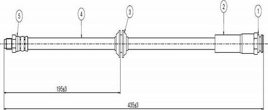 CAVO C800 478A - Əyləc şlanqı furqanavto.az