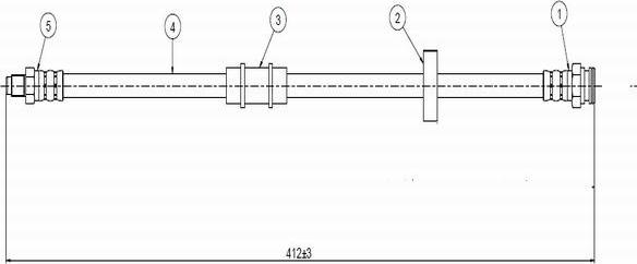 CAVO C800 593A - Əyləc şlanqı furqanavto.az