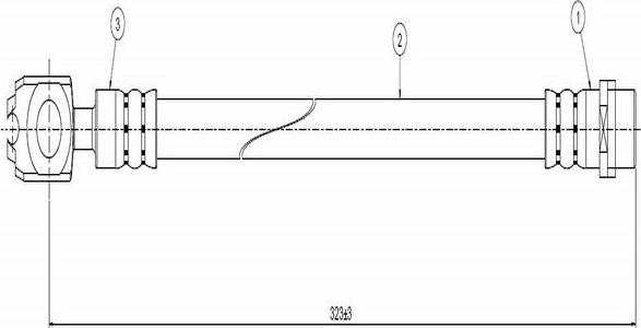 CAVO C800 542B - Əyləc şlanqı furqanavto.az