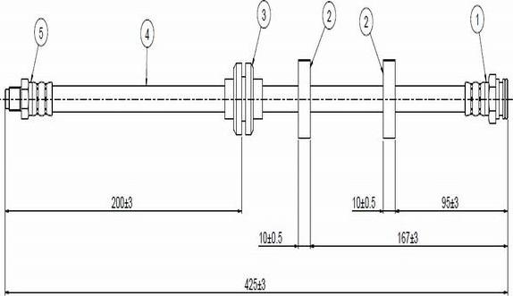 CAVO C800 556A - Əyləc şlanqı furqanavto.az