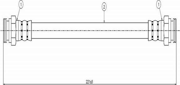 CAVO C800 567A - Əyləc şlanqı furqanavto.az