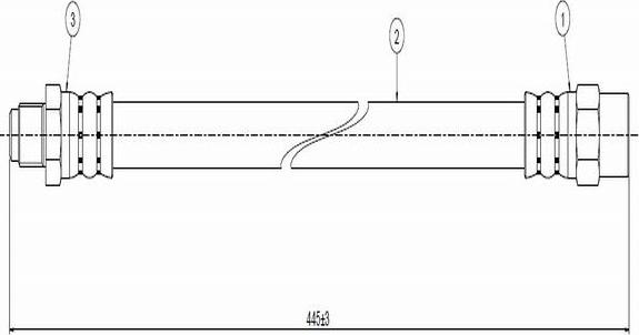 CAVO C800 509A - Əyləc şlanqı furqanavto.az