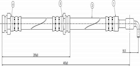 CAVO C800 505A - Əyləc şlanqı furqanavto.az