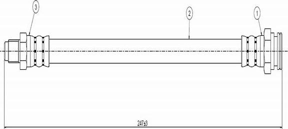 CAVO C800 585A - Əyləc şlanqı furqanavto.az