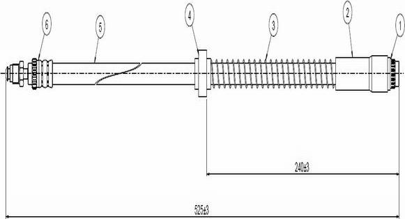 CAVO C800 532B - Əyləc şlanqı furqanavto.az