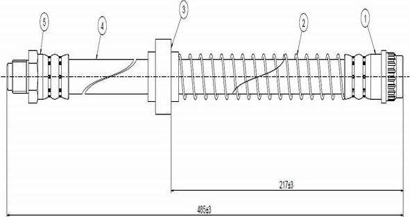 CAVO C800 524D - Əyləc şlanqı furqanavto.az